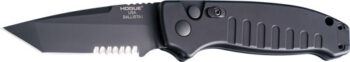 HOGUE BALLISTA-I BUTTON AUTO - TANTO PRT. SERRATED MATTE BLK