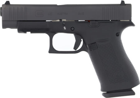 GPA4850201FR_LEFT.jpg GLOCK 48 9MM LUGER FS 10-SHOT - W/ FRONT RAIL BLACK POLYMER