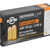 PPU 9MM JHP 115GR 50/1000