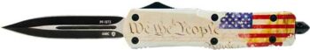 TEMPLAR KNIFE SMALL OTF WE THE - PEOPLE 2.75" BLACK DAGGER