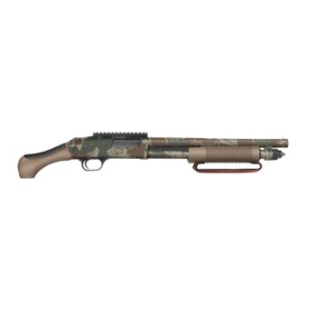 Mossberg 590 Bliksem Shotgun 12ga 3" Chamber 5rd Capacity14.375" Barrel 5rd Rhodesian Camo w/FDE Grip & Handguard